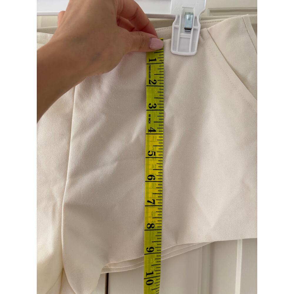 Fashion Nova White Lexi Linen Low Rise Micro Mini Shorts S - Picture 6 of 9